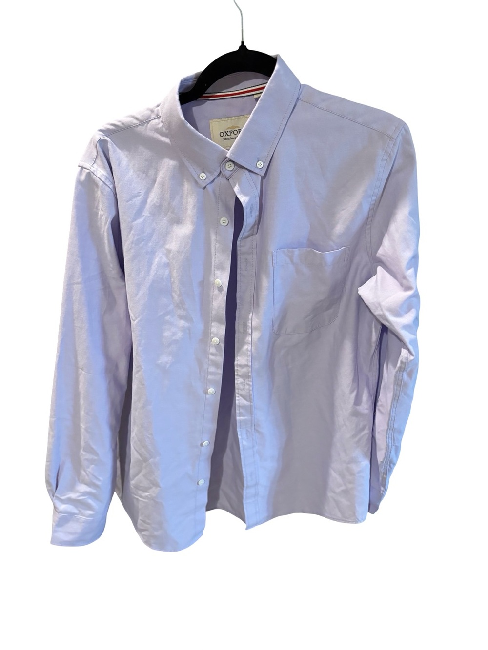 Oxford Button Down Shirt Men medium lavender- cotton women or men shirt